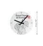 Griffon Bruxellois, Brussels Griffon - wall clock with a dog, shelf clock with a print, personalized home decoration from the Art-Dog brand