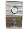 Dogue allemand, Grand danois I - une horloge en verre avec une photo, une photo de chien dans un cristal, une horloge de bureau personnalisée de la marque Art-Dog