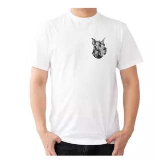 Deutsche Dogge, Ulmer Dogge, Große Dogge I - Hund geformtes Aufnäher, besticktes Patch, einzigartiges Dekor für den Rucksack der Marke Art-Dog