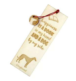 Greyhound, English Greyhound - dog bookmark, personalized bookmark, dog gadget for Art-Dog brand readers