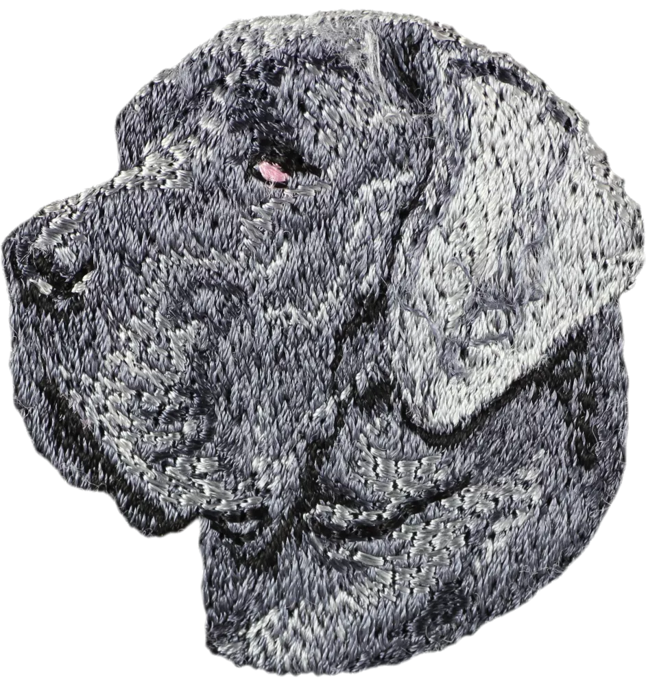 Deutsche Dogge, Ulmer Dogge, Große Dogge II - Hund geformtes Aufnäher, besticktes Patch, einzigartiges Dekor für den Rucksack der Marke Art-Dog