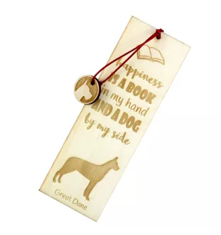 Dogue allemand, Grand danois I - marque-page pour livre avec chien, marque-page personnalisé, accessoire canin pour les lecteurs de la marque Art-Dog