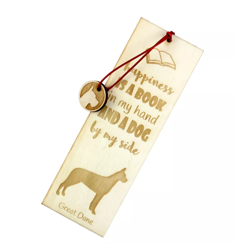Deutsche Dogge, Ulmer Dogge, Große Dogge I - Lesezeichen mit Hund, personalisiertes Lesezeichen, Hundeaccessoire für Leser der Marke Art-Dog