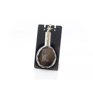 Griffon Bruxellois, Brussels Griffon - pendant with a photo of a dog, crystal key ring in a gift box, a unique gift by Art-Dog