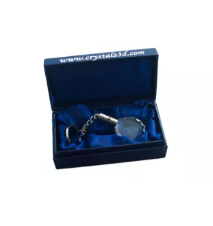 Griffon Bruxellois, Brussels Griffon - pendant with a photo of a dog, crystal key ring in a gift box, a unique gift by Art-Dog