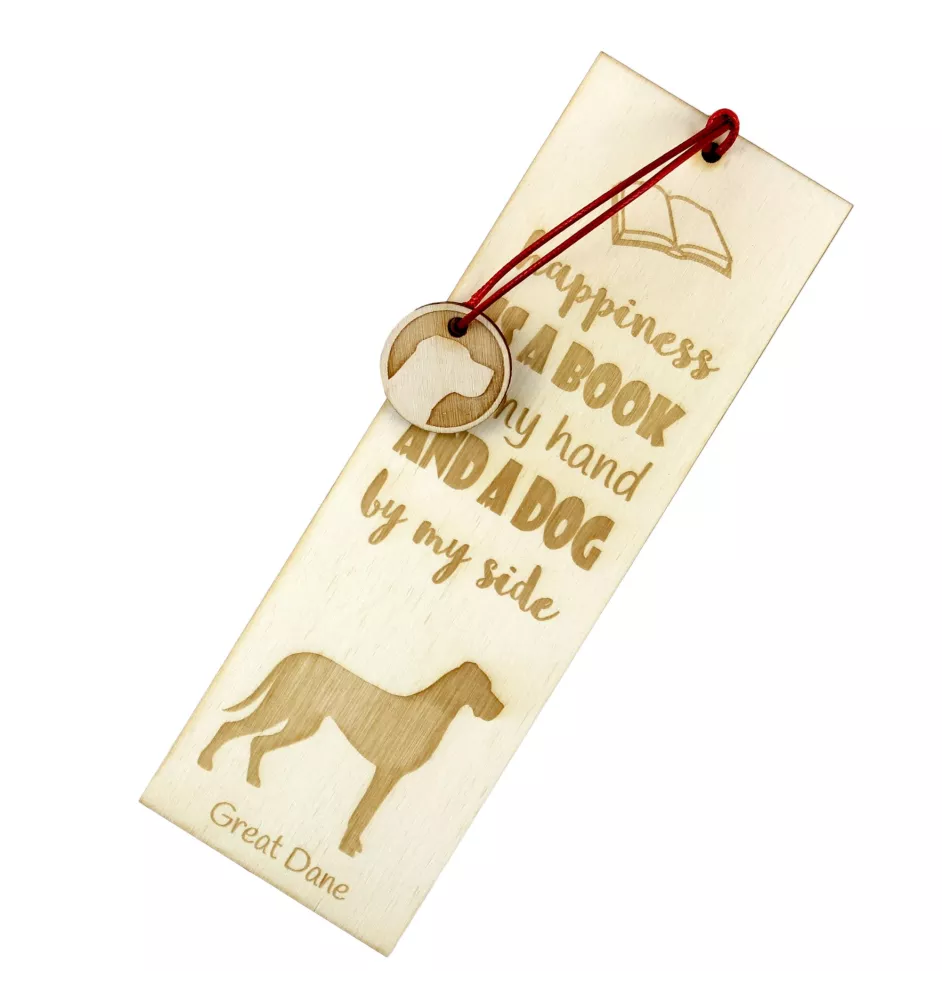 Dogue allemand, Grand danois II - marque-page pour livre avec chien, marque-page personnalisé, accessoire canin pour les lecteurs de la marque Art-Dog