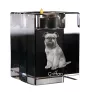 Griffon bruxellois - Bougeoir avec photo de chien, porte bougie en cristal, cadeau personnalisé par la marque Art-Dog