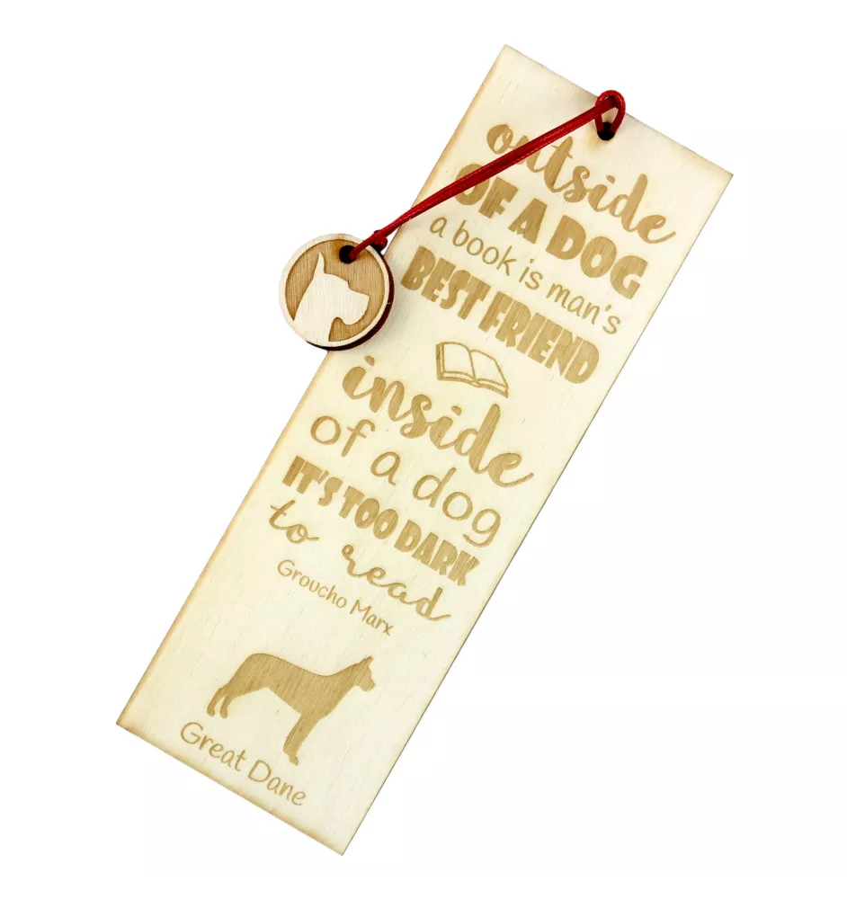 Dogue allemand, Grand danois I - marque-page pour livre avec chien, marque-page personnalisé, cadeau pour les amateurs de livres de la marque Art-Dog