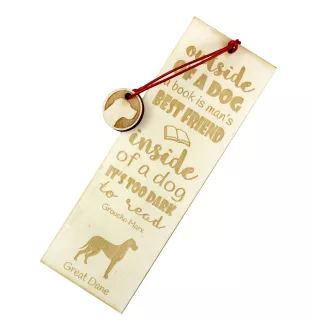 Deutsche Dogge, Ulmer Dogge, Große Dogge II - Lesezeichen mit Hund, personalisiertes Lesezeichen, Geschenk für Bücherwurm von der Marke Art-Dog