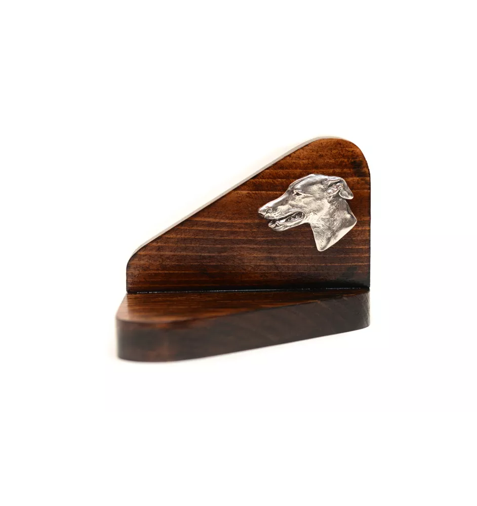 Greyhound, English Greyhound - wooden candle holder with a dog, tealight holder, a memorial place for a dog by Art-Dog brand