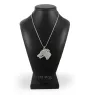 Lévrier anglais, Greyhound - un collier avec un chien, un pendentif de chien sur une chaîne en argent, un bijou unique de la marque Art-Dog