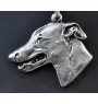 Greyhound, English Greyhound - necklace with a dog, dog pendant on a silver chain, unique jewelry from the Art-Dog brand