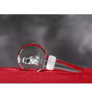 Brüsseler Griffon, Griffon Bruxellois - Kristallflaschenverschluss, einzigartiger Weinverschluss mit Foto, personalisiertes Geschenk für Sommelier der Marke Art-Dog