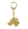 Greyhound, English Greyhound - keychain and necklace with a dog in a box, high-quality gold-plated product, Art-Dog brand
