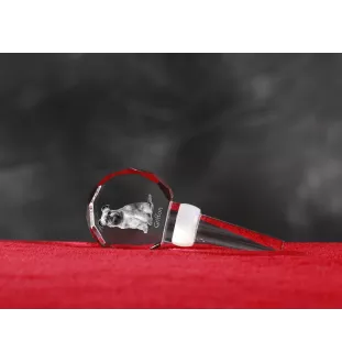 Brüsseler Griffon, Griffon Bruxellois - Kristallflaschenverschluss, einzigartiger Weinverschluss mit Foto, personalisiertes Geschenk für Sommelier der Marke Art-Dog