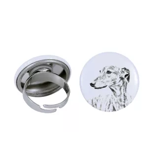 Greyhound, Grosser Englischer Windhund - Damen Schmuck mit dem Bild eines Hundes, handgefertigtes Produkt, Möglichkeit, Ihr eigenes Foto hinzuzufügen, Marke Art-Dog