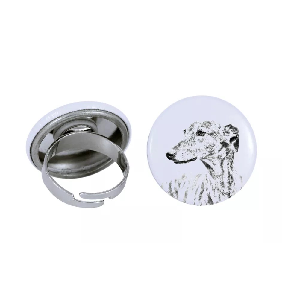 Greyhound, Grosser Englischer Windhund - Damen Schmuck mit dem Bild eines Hundes, handgefertigtes Produkt, Möglichkeit, Ihr eigenes Foto hinzuzufügen, Marke Art-Dog