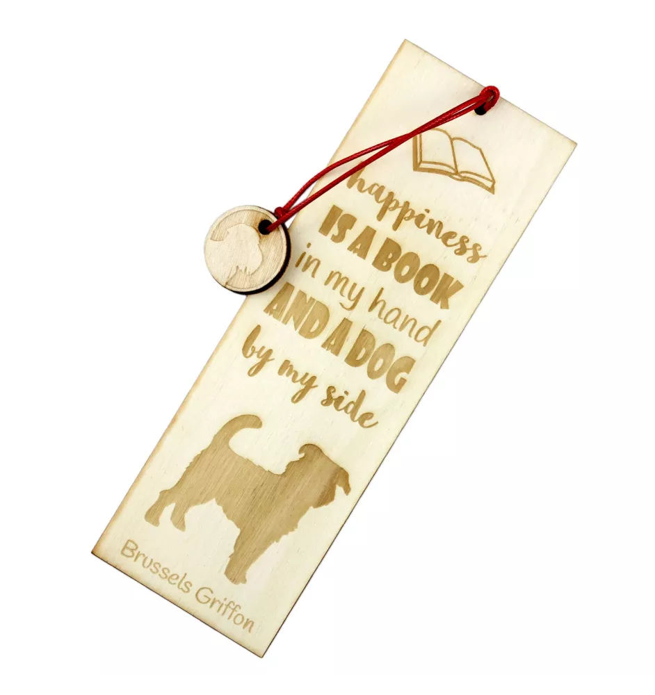 Griffon Bruxellois, Brussels Griffon - dog bookmark, personalized bookmark, dog gadget for Art-Dog brand readers