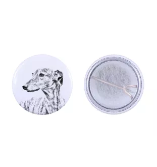 Lévrier anglais, Greyhound - badge avec votre chien, ajoutez votre propre photo, marque Art-Dog