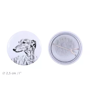 Lévrier anglais, Greyhound - badge avec votre chien, ajoutez votre propre photo, marque Art-Dog