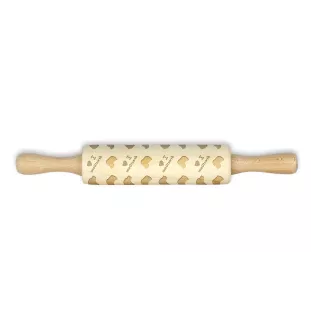 Deutsche Dogge, Ulmer Dogge, Große Dogge I - kleiner Nudelholz mit Hundemuster, Nudelholz für Kinder, Verzierung von Keramikton von Art-Dog.