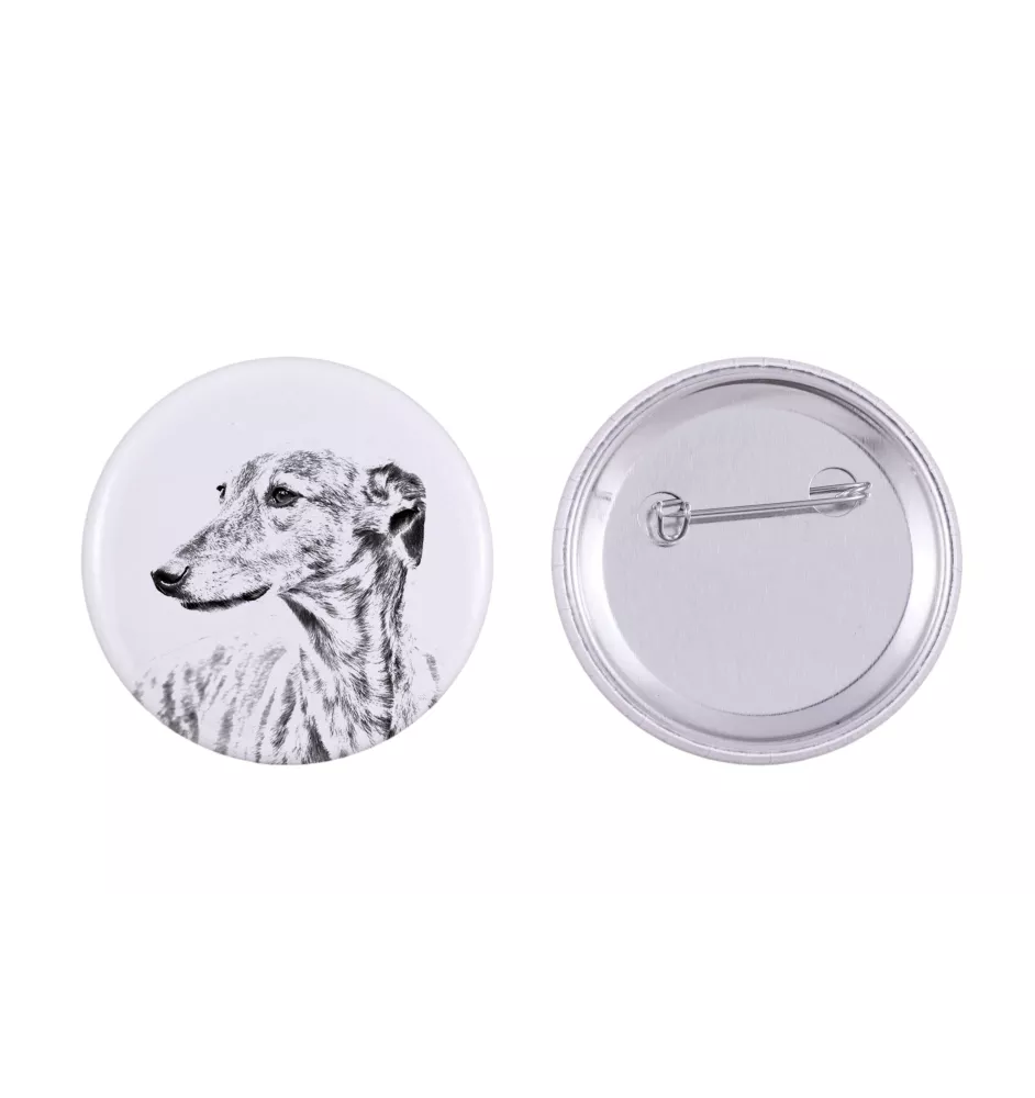 Greyhound, English Greyhound - pin with your dog, add your own photo, Art-Dog brand