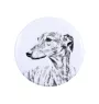 Greyhound, Grosser Englischer Windhund - Anstecknadel mit Ihrem Hund, fügen Sie Ihr eigenes Foto hinzu, Marke Art-Dog