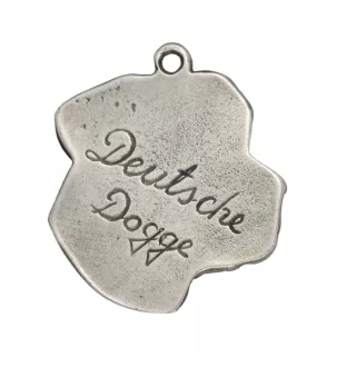 Great Dane - necklace with a dog, dog pendant on a silver chain, unique jewelry from the Art-Dog brand