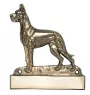 Deutsche Dogge, Ulmer Dogge, Große Dogge I - Haustürschild mit Hund, Messingschild mit Namen, personalisiertes Türschild mit Markennamen Art-Dog