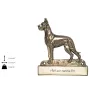 Deutsche Dogge, Ulmer Dogge, Große Dogge I - Haustürschild mit Hund, Messingschild mit Namen, personalisiertes Türschild mit Markennamen Art-Dog