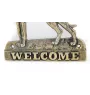 Great Dane I - a door sign with a dog, a brass welcome plaque, a unique sign with the inscription Welcome from the Art-Dog brand