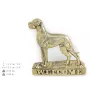 Great Dane II - a door sign with a dog, a brass welcome plaque, a unique sign with the inscription Welcome from the Art-Dog brand