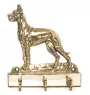 Dogue allemand, Grand danois I - porte-clés avec chien, support en laiton pour accessoires pour chiens, élégante décoration pour le couloir de la marque Art-Dog