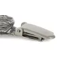 Great Dane - brooch with a clip, holder for a start number, silver-plated dog show pin from the Art-Dog brand