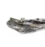 Deutsche Dogge, Ulmer Dogge, Große Dogge - Brosche mit Clip, Startnummernhalter, versilberte Anstecknadel für Hundeausstellungen der Marke Art-Dog