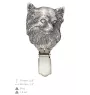 Deutsche Dogge, Ulmer Dogge, Große Dogge - Brosche mit Clip, Startnummernhalter, versilberte Anstecknadel für Hundeausstellungen der Marke Art-Dog