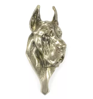 Dogue allemand, Grand danois - heurtoir de porte en forme de tête de chien, heurtoir en laiton, décoration rétro de porte de la marque Art-Dog
