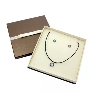 Greyhound, English Greyhound - jewelry with your photo box, set of necklace and earrings, personalized products from the Art-Dog brand
