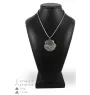 Griffon bruxellois I - un collier avec un chien, un pendentif de chien sur une chaîne en argent, un bijou unique de la marque Art-Dog