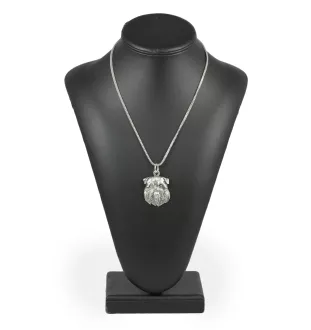 Griffon Bruxellois, Brussels Griffon - necklace with a dog, dog pendant on a silver chain, unique jewelry from the Art-Dog brand