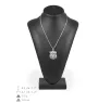 Griffon bruxellois - un collier avec un chien, un pendentif de chien sur une chaîne en argent, un bijou unique de la marque Art-Dog
