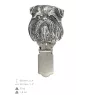 Griffon Bruxellois, Brussels Griffon - brooch with a clip, holder for a start number, silver-plated dog show pin from the Art-Dog brand