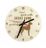 Great Dane II - clock with a dog, wooden clock, wall clock for dog lovers, clock for desk and shelf, Art-Dog