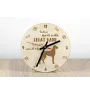 Great Dane II - clock with a dog, wooden clock, wall clock for dog lovers, clock for desk and shelf, Art-Dog