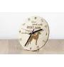 Great Dane II - clock with a dog, wooden clock, wall clock for dog lovers, clock for desk and shelf, Art-Dog