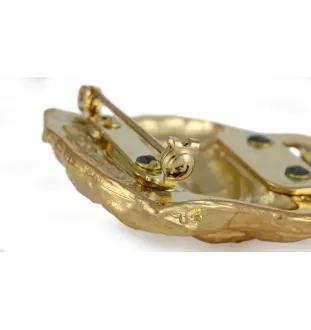 Gryfonik brukselski clipring pozłacany Art-Dog