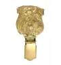 Griffon bruxellois - broche avec pince, support doré pour numéro de départ, cadeau pour exposition de chiens de la marque Art-Dog