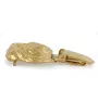 Griffon Bruxellois, Brussels Griffon - brooch with a clip, gold-plated holder for a start number, a gift for a dog show by Art-Dog brand.