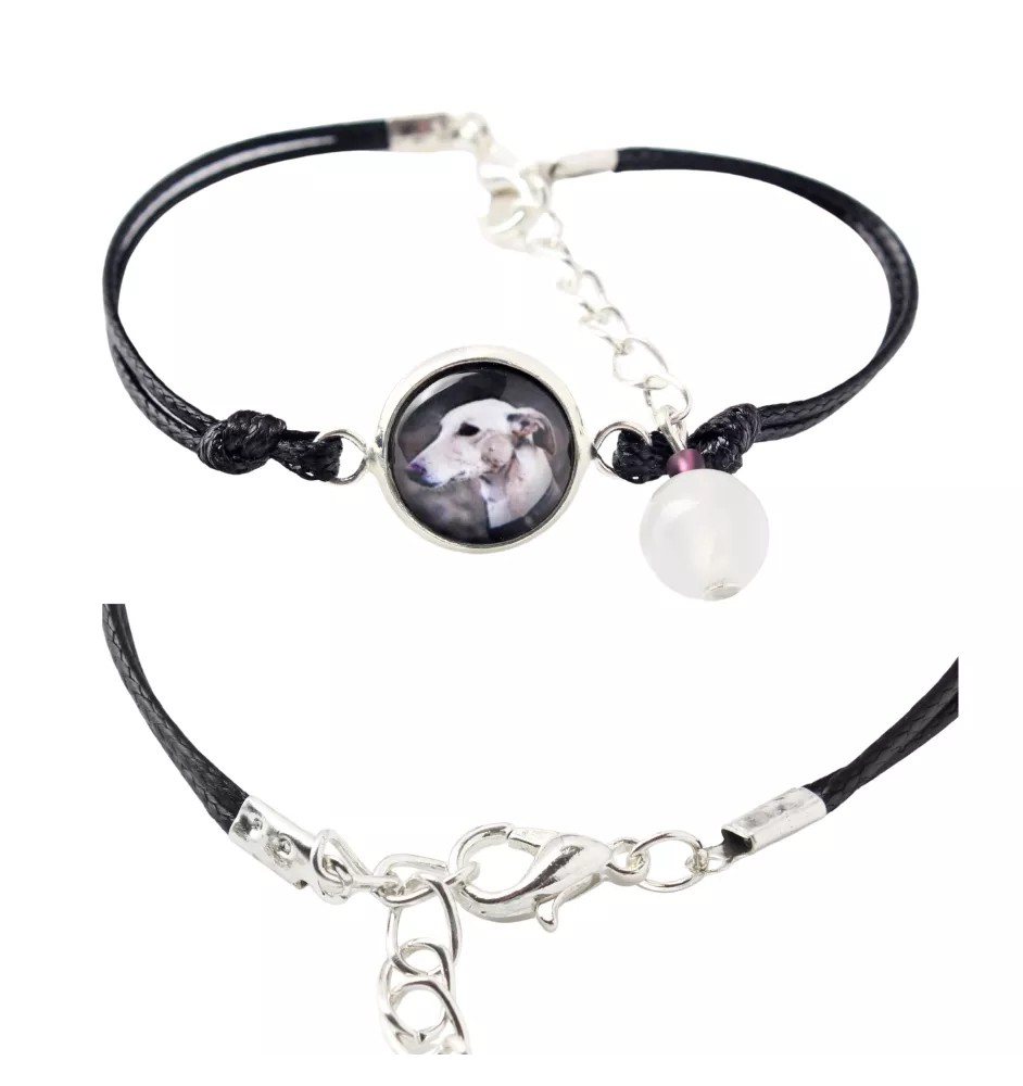 Greyhound, English Greyhound - bracelet in a box with your photo, feminine jewelry, perfect gift from Art-Dog brand