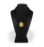 Griffon Bruxellois, Brussels Griffon - keychain and necklace with a dog in a box, high-quality gold-plated product, Art-Dog brand